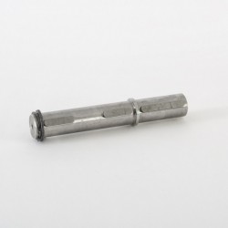 Eje lento salida simple Ø hueco 35 mm para reductor sinfin corona de tamaño 75