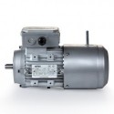 Motor eléctrico trifásico con freno Cemer 71B14 (ØEje motor 14 mm, ØBrida 105 mm), 3000 rpm, 220/380V, 0.55kW/0.75CV, IP54, Alta Eficiencia, tensión freno 220/380V (ca)