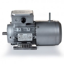 Motor eléctrico trifásico con freno Cemer 80B3 (ØEje motor 19 mm), 3000 rpm, 220/380V, 0.75kW/1CV, IP54, Alta Eficiencia, tensión freno 103V (cc)