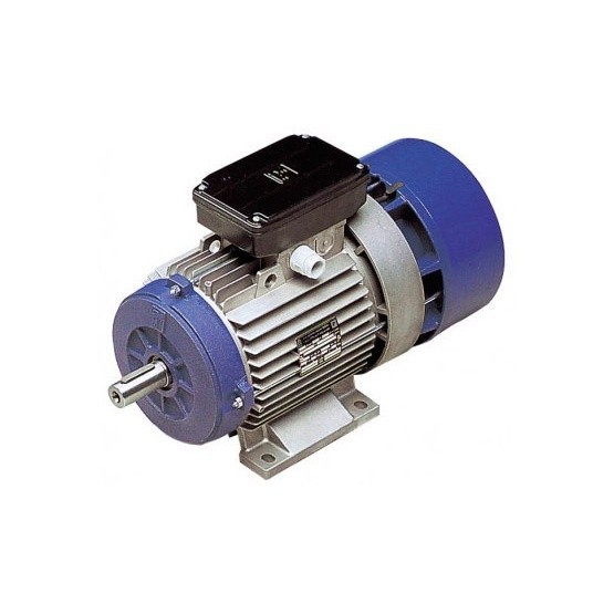 Motor eléctrico trifásico con freno MGM 71B3 (ØEje motor 14 mm), 3000 rpm, 220/380V, 0.37 kW/0.5CV, IP54 IE1, tensión freno 220/380V (ca) Caja conexiones doble