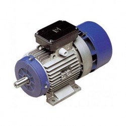 Motor eléctrico trifásico con freno MGM 80B3 (ØEje motor 19 mm), 3000 rpm, 220/380V, 0.75kW/1CV, IP54 IE1, tensión freno 220/380V (ca)