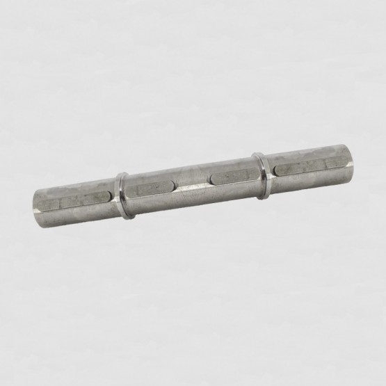 Eje lento salida doble Ø hueco 19 mm para reductor sinfin corona de tamaño 40