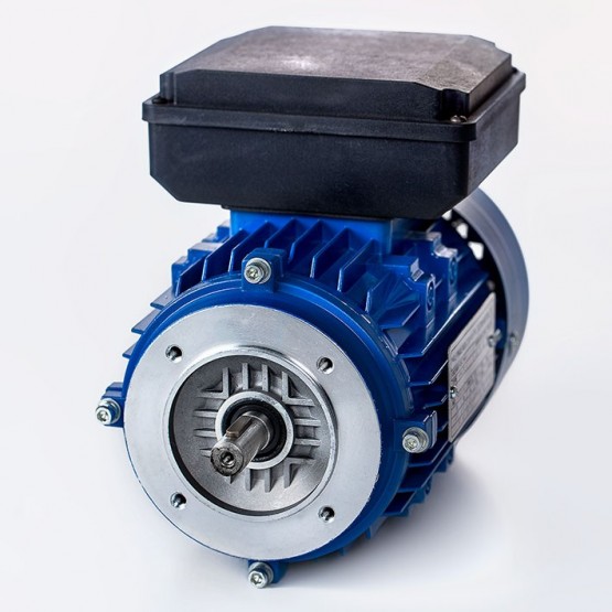 Motor eléctrico monofásico con condensador permanente 0.25kw/0.33CV, 3000 rpm, 63B14 (ØEje motor 11 mm, ØBrida 90 mm) 220V, IP55, IE1
