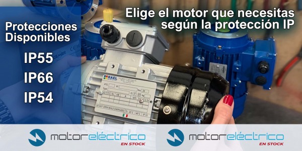 Te ayudamos a elegir el motor eléctrico estándar, atex o con freno que necesitas según su grado de protección IP